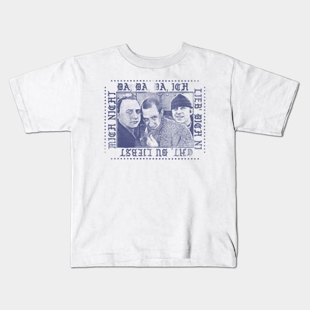 Trio - 80s Retro Aesthetic Fan Design Kids T-Shirt by DankFutura